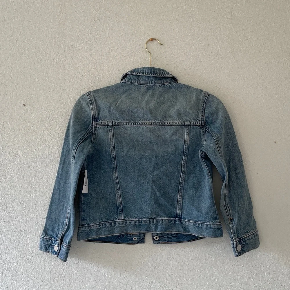 GAP Kids Jean Jacket Blue Denim Snap Front Classic